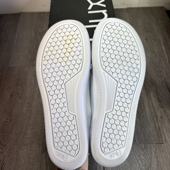 - Flux Adapt Trainer Barefoot Triple White Knit White Sole ATWW-0010 Men’s…